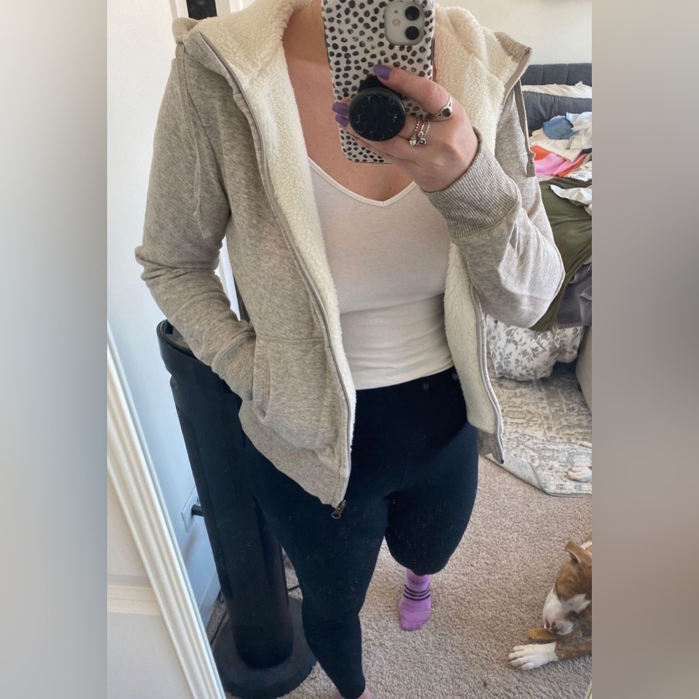 Uniqlo Pile-Lined Full Zip Sweatshirt